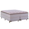 Cama Box Queen Pikolin Colchoes Colchão com Vohos (158x64x198) com Molas Ensacadas Bege Dst - 1