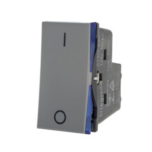 Interruptor Bipolar Simples 10a 250v 1m Cinza Pial Plus + Interruptor Intermediário 10a Cinza Pial