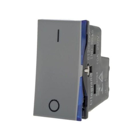 Interruptor Bipolar Simples Cinza 612005CZ Pial Plus +