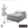 Cama Box Queen Anjos Colchão com Wolf (158x70x198) com Molas Ensacadas Marfim Dst - 6
