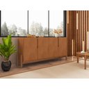 Ver imagem 1 de Buffet Lizz 170cm 4 Portas C/ 6 Espaços Internos Cedro