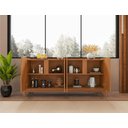 Ver imagem 2 de Buffet Lizz 170cm 4 Portas C/ 6 Espaços Internos Cedro
