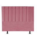 Ver imagem 2 de Kit Cabeceira e Calçadeira Baú King 195cm Carla Suede Rosa - D A DECOR