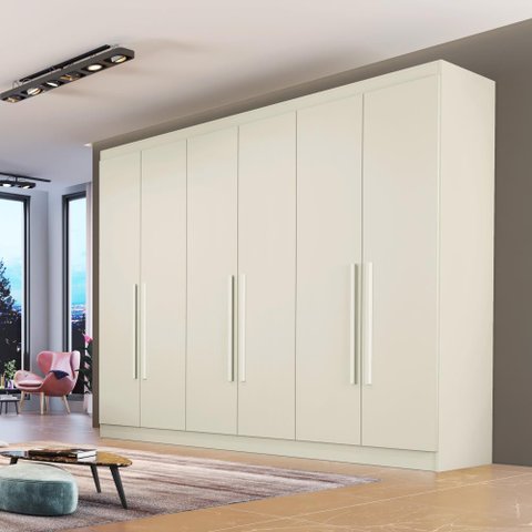 Guarda Roupa Oslo 6 Portas 4 Gavetas Mdf - Mademarcs