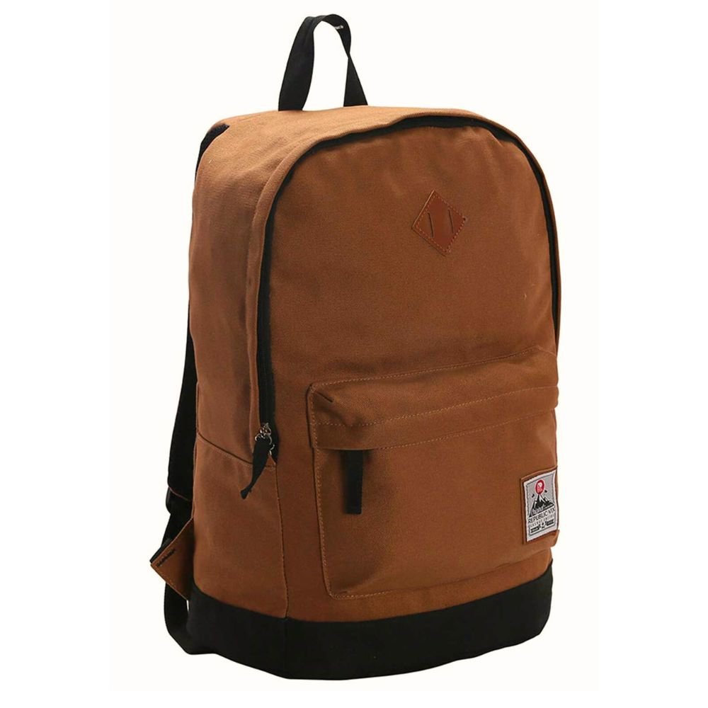 Mochila de Costas Casual Canvas Teen Republic Vix Marrom Mochila de Costas Casual Canvas Teen Republ