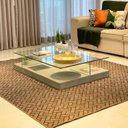 Ver imagem 3 de Tapete para Sala 2x2 Tapete Grande Macio Quadrado Casacom Arte