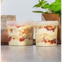 Ver imagem 3 de 100 Potes Quadrados Bolo no Pote 220ml Lacre Plastilânia