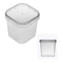 Ver imagem 1 de 100 Potes Quadrados Bolo no Pote 220ml Lacre Plastilânia