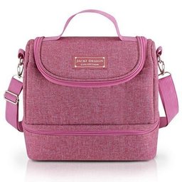 Bolsa Térmica com 2 Compartimentos - Rosa - 1
