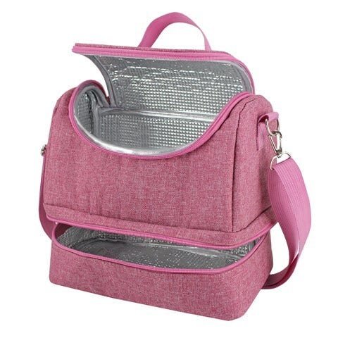 Bolsa Térmica com 2 Compartimentos - Rosa - 3