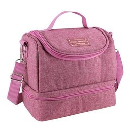 Bolsa Térmica com 2 Compartimentos - Rosa - 2
