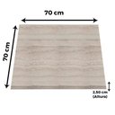 Ver imagem 7 de Mesa Pisa Beta Bistrô Fratini 107,50cm (a) Disco Redondo Inox Tampo Mdp Quadrado Castanheira 70cm(l