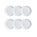 Ver imagem 1 de Jogo de Prato Raso 27cm Branco - Arcoroc Feston (6 Peças)