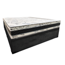 Ver imagem 3 de Cama Base Box Baú Casal Super Confort Suede Preto + Colchão Casal Super Confort D33 28x138x188