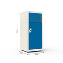 Ver imagem 3 de Lixeira Fast Food 70 Litros Aço - Nk 2001 Nilko Armários Azul