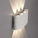 Ver imagem 4 de Arandela Parede Meia Lua Luminaria 6w 6 Fachos Iluminaçao Casa Muro Predio Garagem Varanda Quintal J