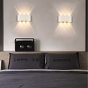 Ver imagem 2 de Arandela Parede Meia Lua Luminaria 6w 6 Fachos Iluminaçao Casa Muro Predio Garagem Varanda Quintal J