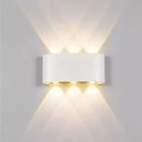 Ver imagem 5 de Arandela Parede Meia Lua Luminaria 6w 6 Fachos Iluminaçao Casa Muro Predio Garagem Varanda Quintal J