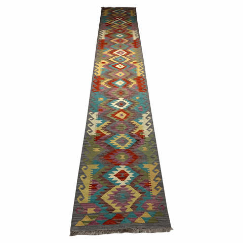 Passadeira Kilim Afegão 4,85 x 0,79m