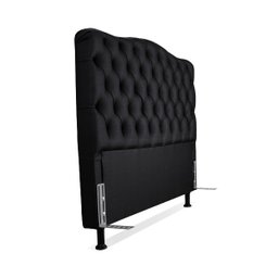 Cabeceira Casal 138 - Bello Box - Dunas Sintético Preto - 3