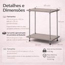Ver imagem 3 de Mesa de Cabeceira Suspensa Cinza Mdf Quarto Mesa de Cabeceira Estilo Industrial Pequena Baixo Retro