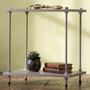 Ver imagem 6 de Mesa de Cabeceira Suspensa Cinza Mdf Quarto Mesa de Cabeceira Estilo Industrial Pequena Baixo Retro