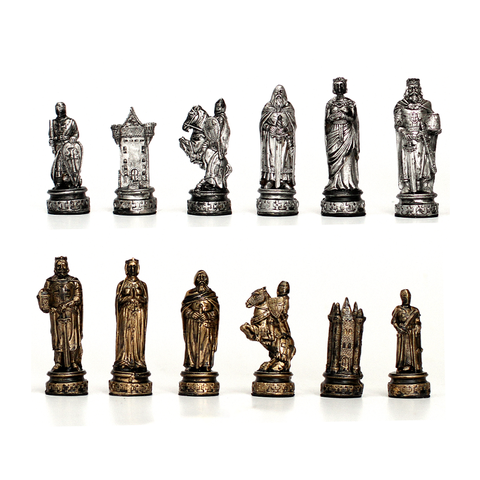 Peças de Xadrez em Resina - Coleção Templários 670