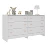 Cômoda Infantil 136cm com 6 Gavetas Multimóveis Mp4335 Branco - 2
