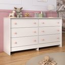 Ver imagem 1 de Cômoda Infantil 136cm com 6 Gavetas Multimóveis Mp4335 Branco