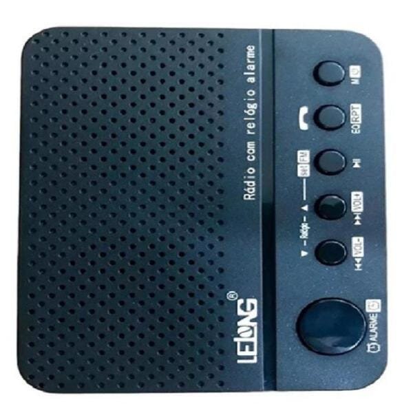 Rádio Relógio FM Bluetooth Le-674 Despertador Digital - 5