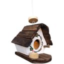Ver imagem 2 de Casinha e Comedouro de Passarinho em Madeira, Decoração para Casa e Jardim