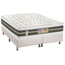 Ver imagem 1 de Cama Box King: Colchão Molas Castor Bonnel Silver Star Air DF + Base CRC Courano Branco(193x203)