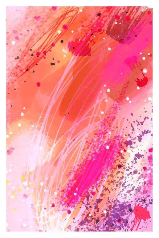 Kit com 3 Quadros Arte Abstrata em Lona 40x60cm - 3
