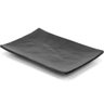 Jogo de 6 Pratos de Sushi Melamina Retangulares 20x14cm Preto Gourmet Mix Travessas para Servir - 4