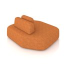 Ver imagem 3 de Sofá Módulo Chaise 165cm Orgânico Sala berlim bouclê Caramelo K01 - D’Rossi