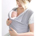 Ver imagem 6 de Wrap Sling Carregador de Bebê 100% Algodão Cinza Claro