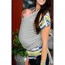 Wrap Sling Carregador de Bebê 100% Algodão Cinza Claro - 4