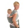 Wrap Sling Carregador de Bebê 100% Algodão Cinza Claro - 5