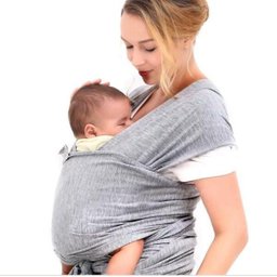 Wrap Sling Canguru Carregador Bebê Sling | Cor Cinza Mescla - 1