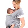 Wrap Sling Canguru Carregador Bebê Sling | Cor Cinza Mescla - 1