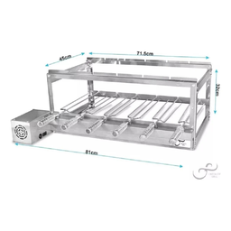 Churrasqueira Gira Grill 6 Espetos Inox - 2