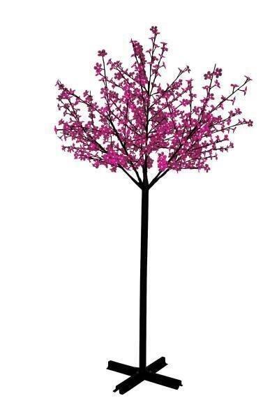 Arvore Cerejeira Natal Luxo 2,20M 592 Leds Bivolt Rosa - 1