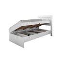 Ver imagem 3 de Cama Solteiro Mdf/mdp Larissa com Baú e Colchão Solteiro D20 88x188