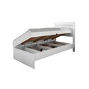 Ver imagem 3 de Cama Solteiro Mdf/mdp Larissa com Baú e Colchão Solteiro D20 88x188
