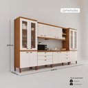 Ver imagem 4 de Cozinha Viena Modulada Composta por 06 Módulos 100% MDF com Paneleiros e Balcões