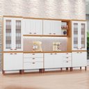 Ver imagem 2 de Cozinha Viena Modulada Composta por 06 Módulos 100% Mdf com Paneleiros e Balcões