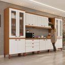 Ver imagem 2 de Cozinha Viena Modulada Composta por 06 Módulos 100% MDF com Paneleiros e Balcões