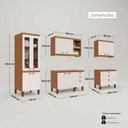 Ver imagem 5 de Cozinha Viena Modulada Composta por 06 Módulos 100% MDF com Paneleiros e Balcões