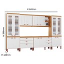 Ver imagem 4 de Cozinha Viena Modulada Composta por 06 Módulos 100% Mdf com Paneleiros e Balcões
