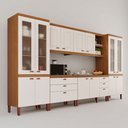 Ver imagem 3 de Cozinha Viena Modulada Composta por 06 Módulos 100% MDF com Paneleiros e Balcões